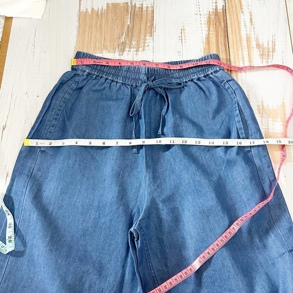 Whistles Lucy Chambray Barrel Trouser Blue - Picture 8 of 12